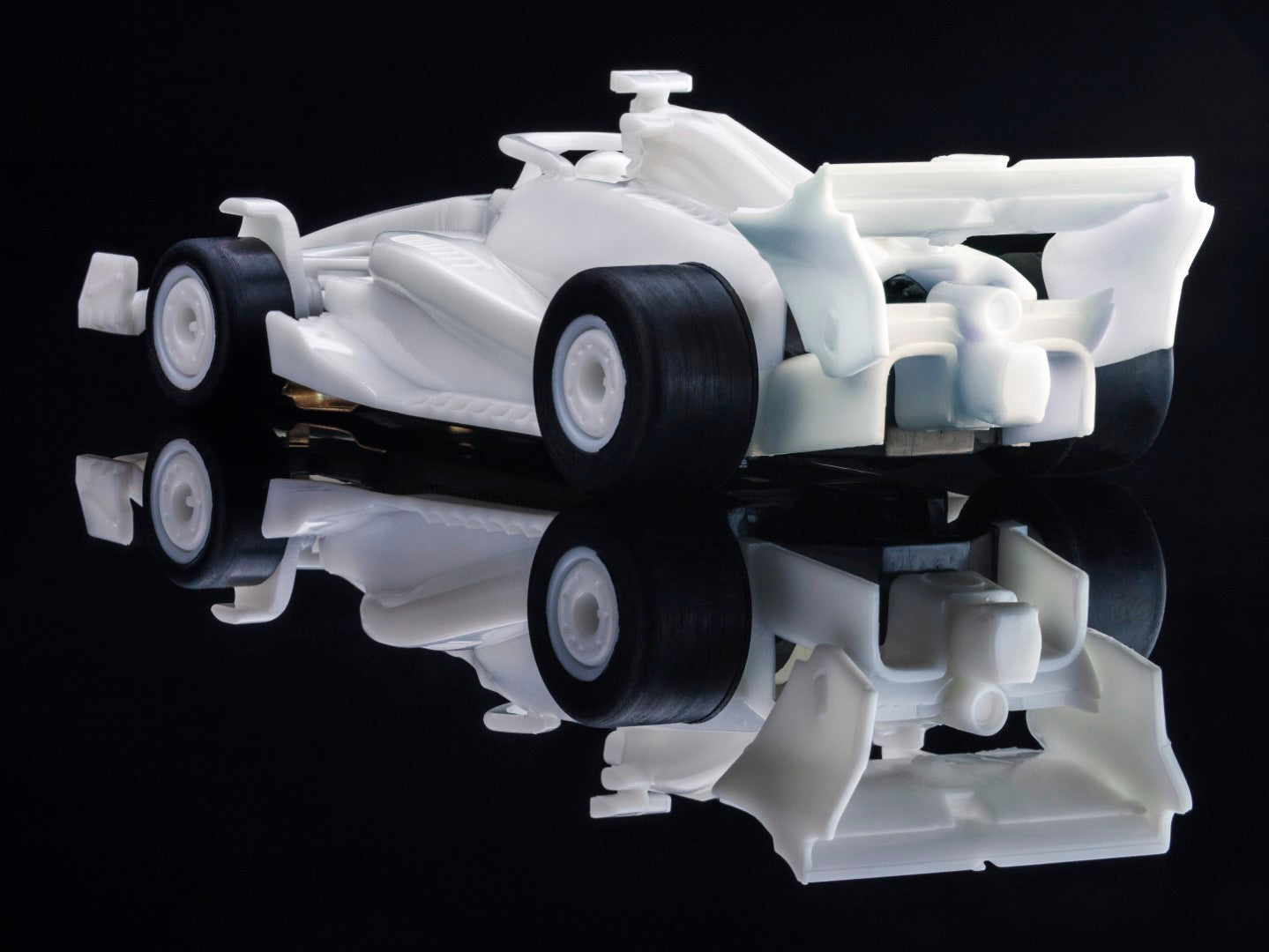 AFX Mega G+ 22089 Formula White Paintable HO Scale Slot Car