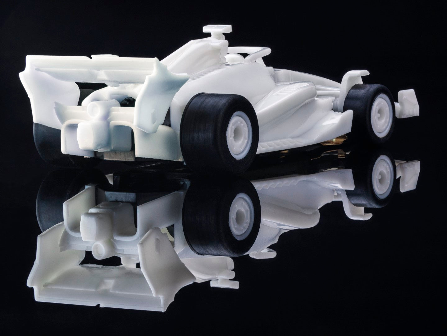 AFX Mega G+ 22089 Formula White Paintable HO Scale Slot Car
