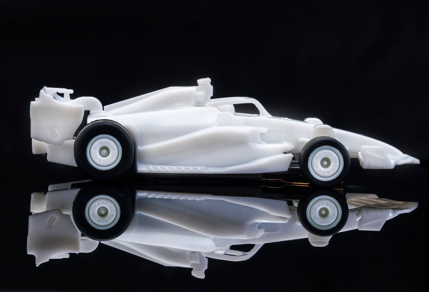 AFX Mega G+ 22089 Formula White Paintable HO Scale Slot Car