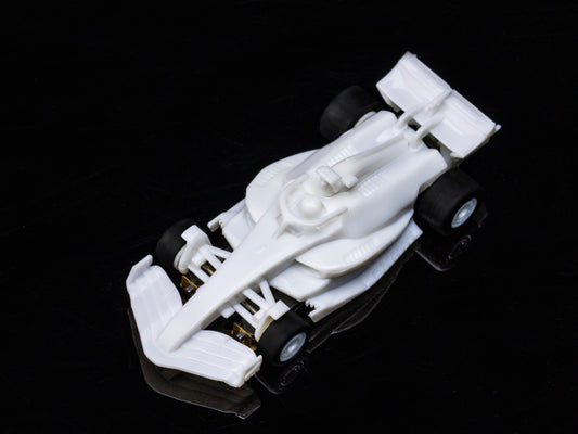 AFX Mega G+ 22089 Formula White Paintable HO Scale Slot Car