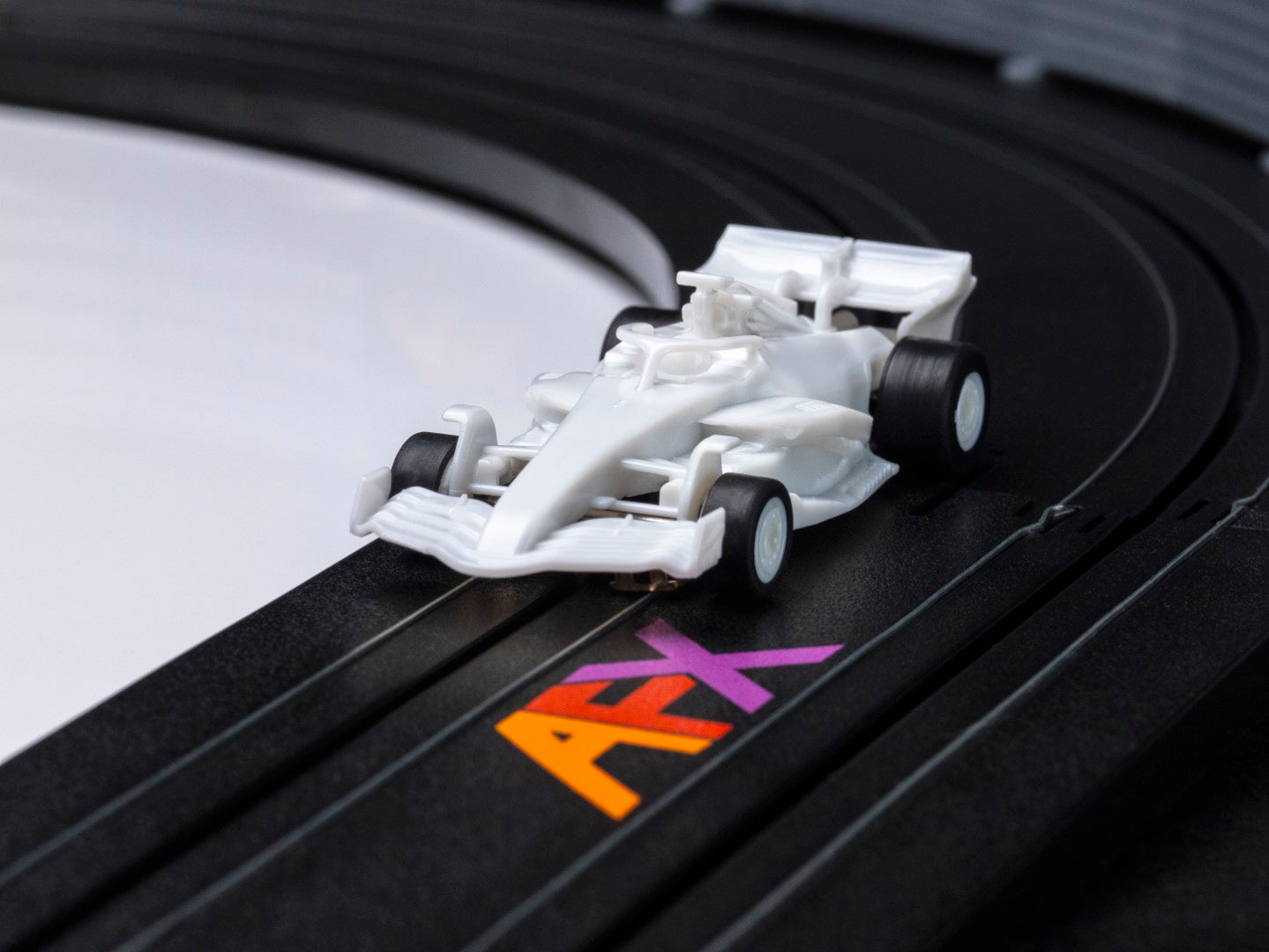 AFX Mega G+ 22089 Formula White Paintable HO Scale Slot Car