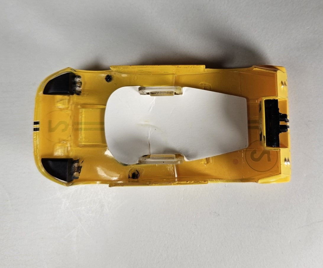 AFX Mega G+ Slot Car Body Ford GT40 Mk IV Yellow #2 HO Scale