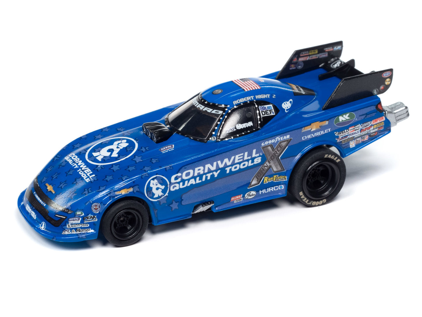 Auto World 4Gear SC405-3 Robert Hight Cornwell Tools 2023 Chevy Camaro NHRA Funny Car HO Scale Slot Car