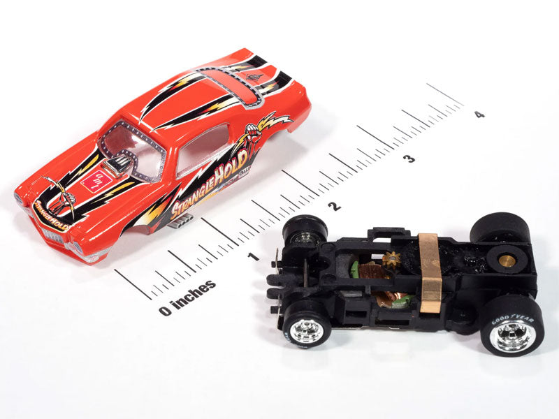 Auto World 4Gear SC421-4B 1970 Chevy Camaro Stranglehold FC (Red, Black, & Yellow) HO Scale Slot Car