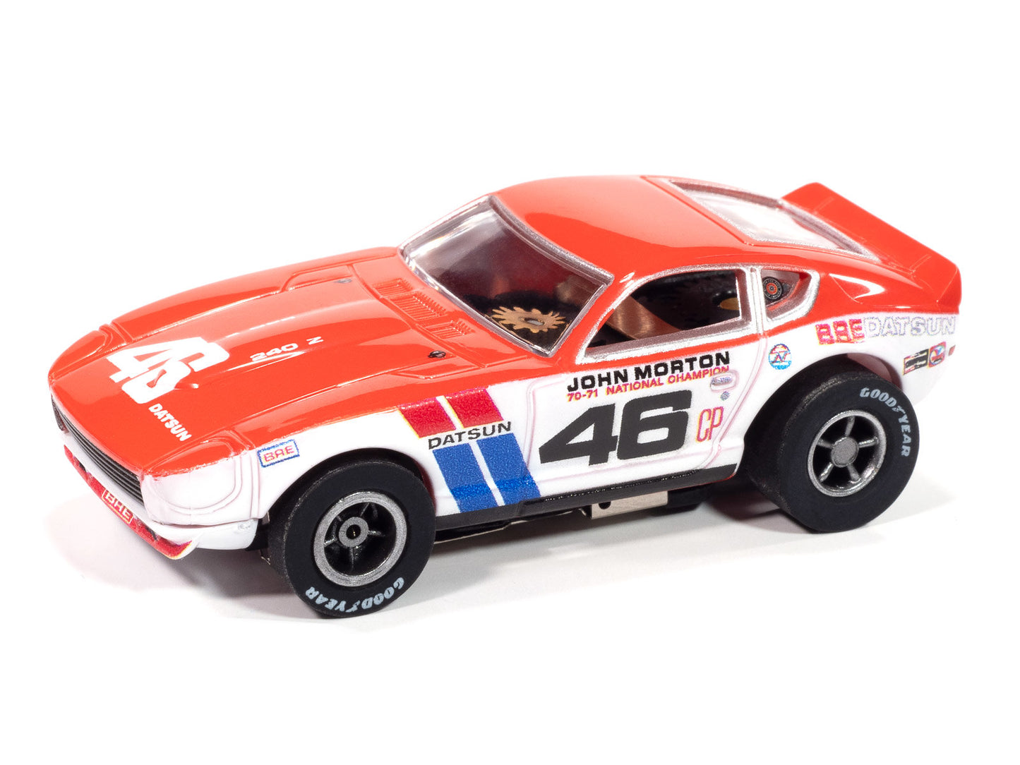 Auto World Xtraction SC420-2 1971 BRE Datsun 240Z #46 HO Scale Slot Car