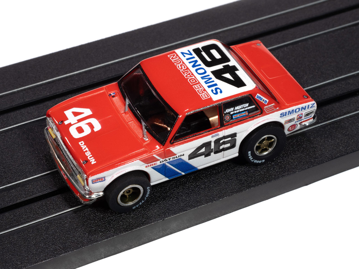 Auto World Xtraction SC420-1 1972 BRE Datsun 510 #46 HO Scale Slot Car
