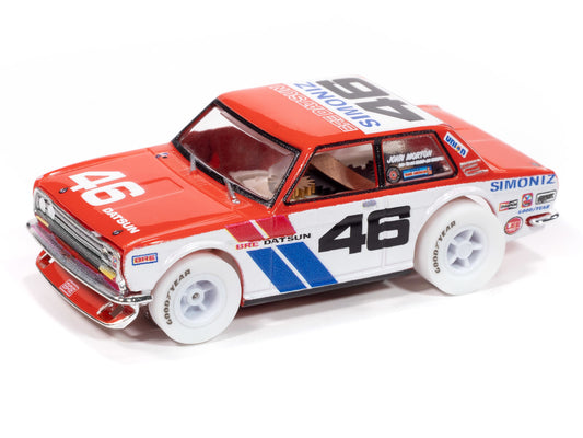 Auto World Xtraction SC420 1972 BRE Datsun 510 #46 (iWheels) HO Scale Slot Car