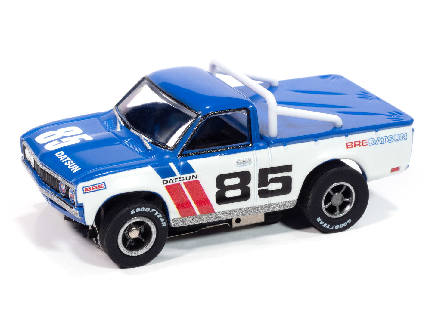 Auto World Xtraction SC420-4 1972 BRE Datsun 620 Pickup #85 HO Scale Slot Car