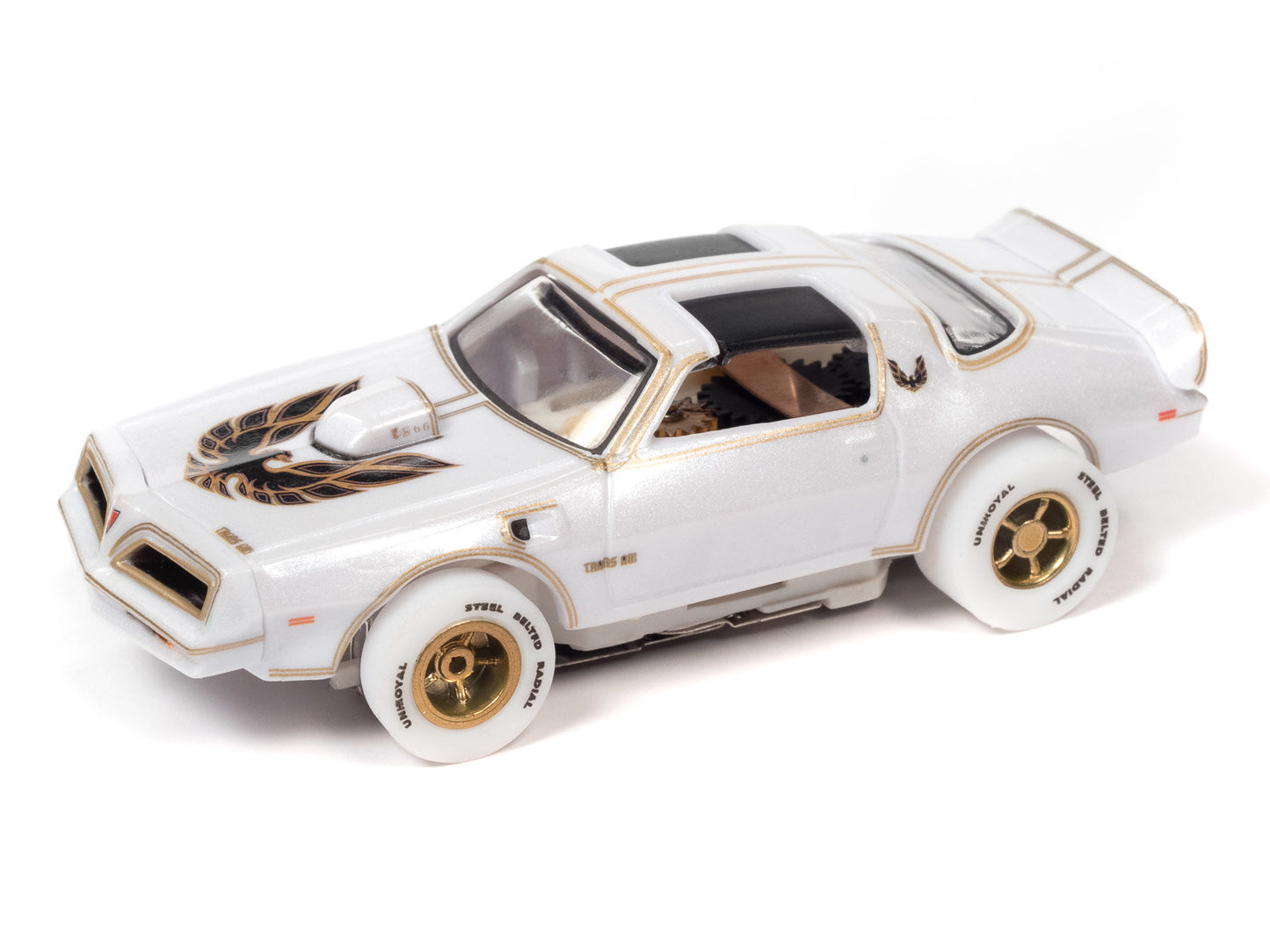 Auto World Xtraction SC402-1 1977 PONTIAC FIREBIRD T/A iwheels HO Scale Slot Car