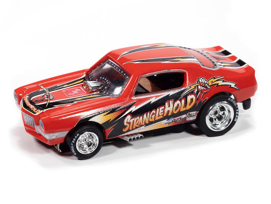 Auto World 4Gear SC421-4B 1970 Chevy Camaro Stranglehold FC (Red, Black, & Yellow) HO Scale Slot Car