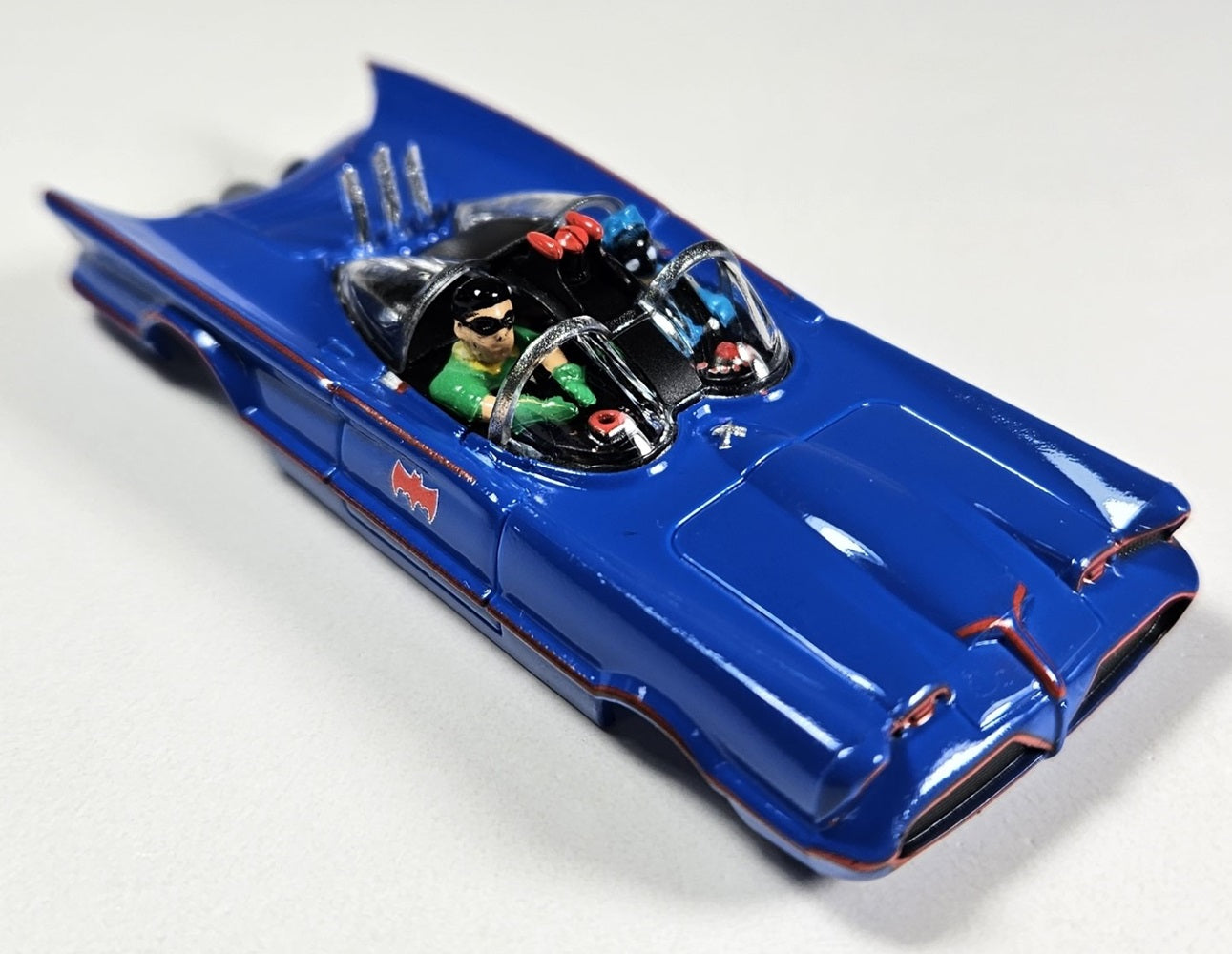 Auto World Parts 4Gear Slot Car Body SC395-3 1966 TV Series Batmobile (Blue)