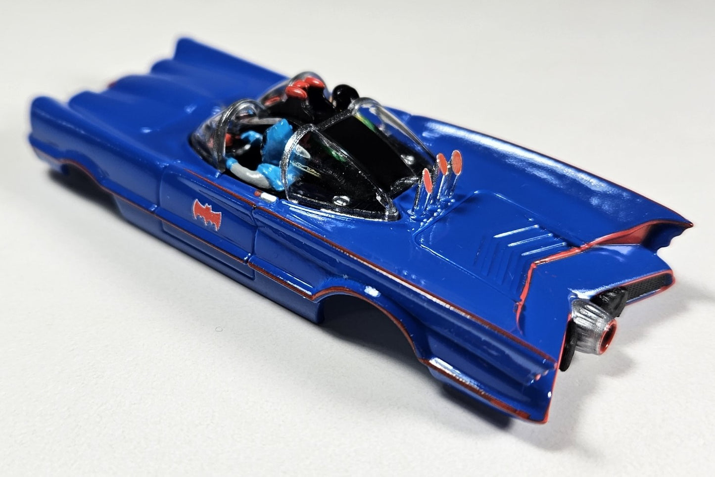 Auto World Parts 4Gear Slot Car Body SC395-3 1966 TV Series Batmobile (Blue)