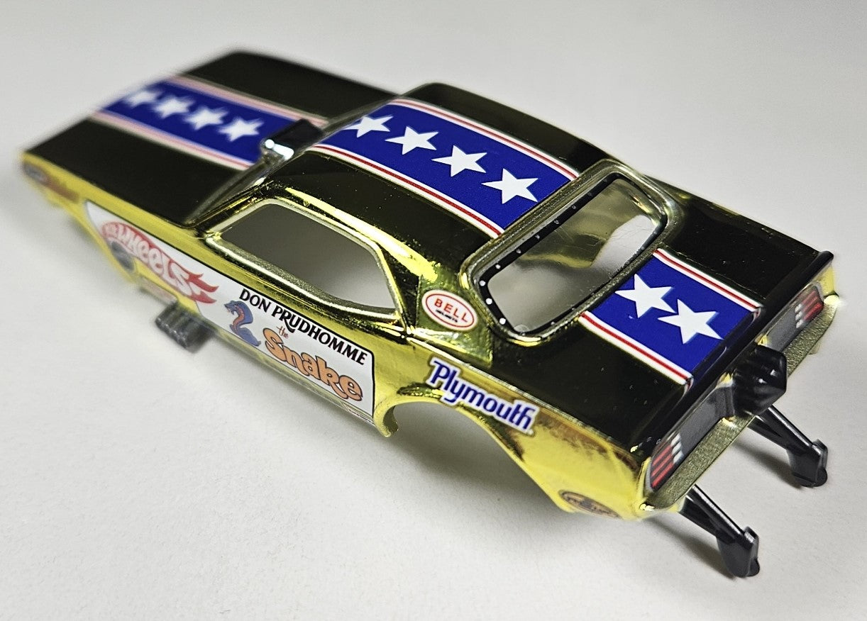 Auto World Parts 4Gear - Slot Car Body - SC369 R26 DON "THE SNAKE" PRUDHOMME - 1970 CUDA FUNNY CAR