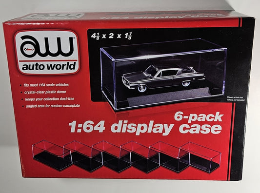 Auto World Display Case (6 Pack) for 1:64 scale