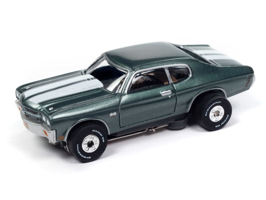 Auto World Thunderjet SC409 -1 John Wick 1970 Chevy Chevelle SS HO Scale Slot Car