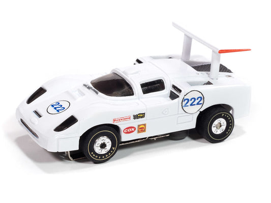 Auto World Thunderjet SC415-1A 1966 Chaparral 2F (White & Blue) #222 HO Scale Slot Car