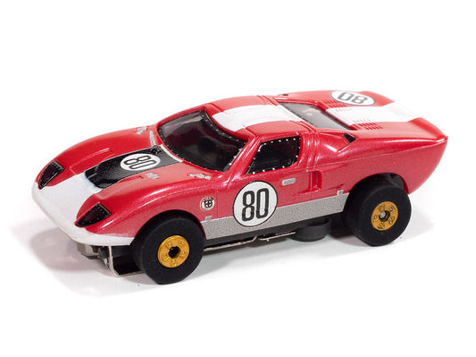 Auto World Thunderjet SC415-4B 1966 Ford GT40 (Carmine) HO Scale Slot Car