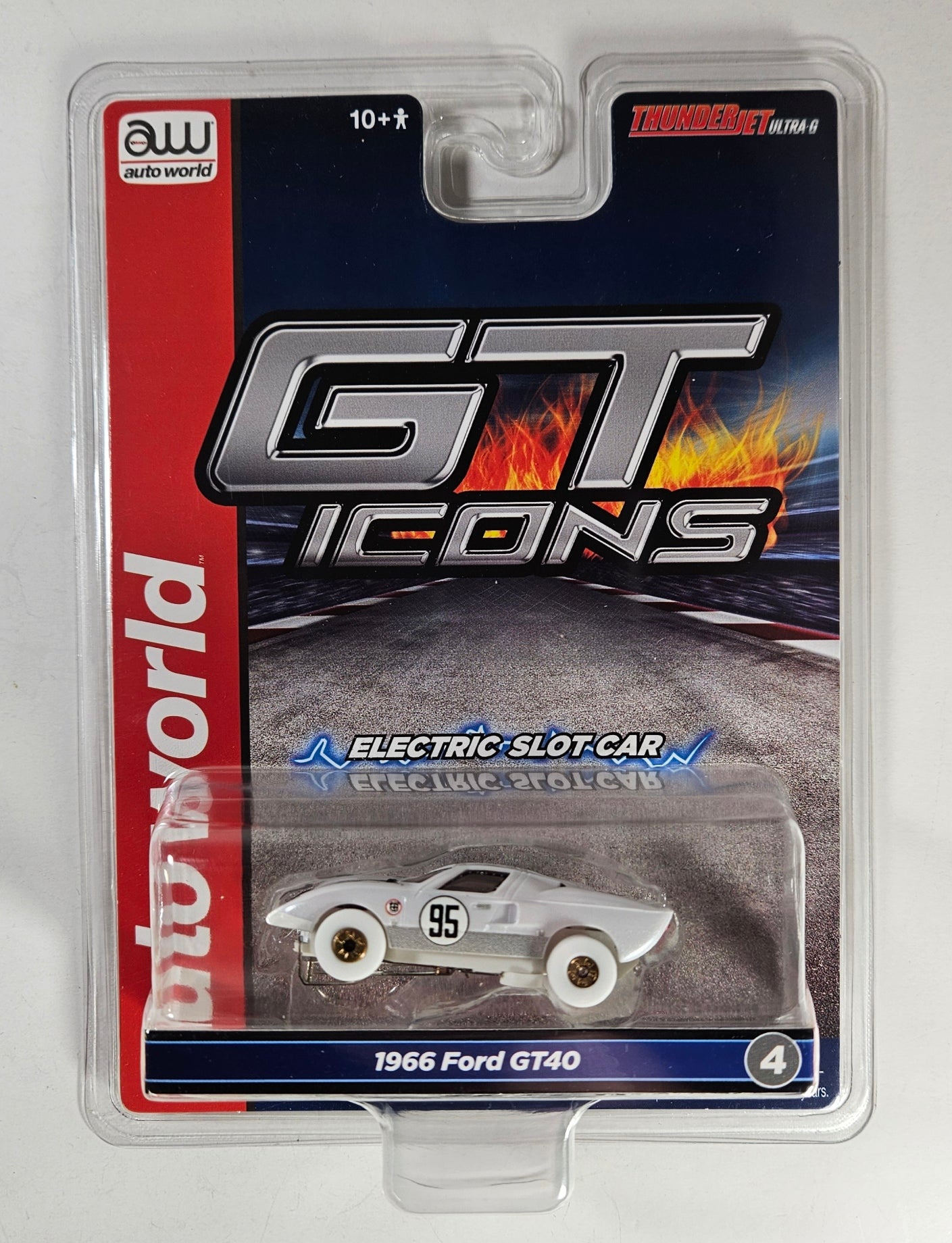 Auto World Thunderjet SC415 1966 Ford GT40 (iWheels) HO Scale Slot Car