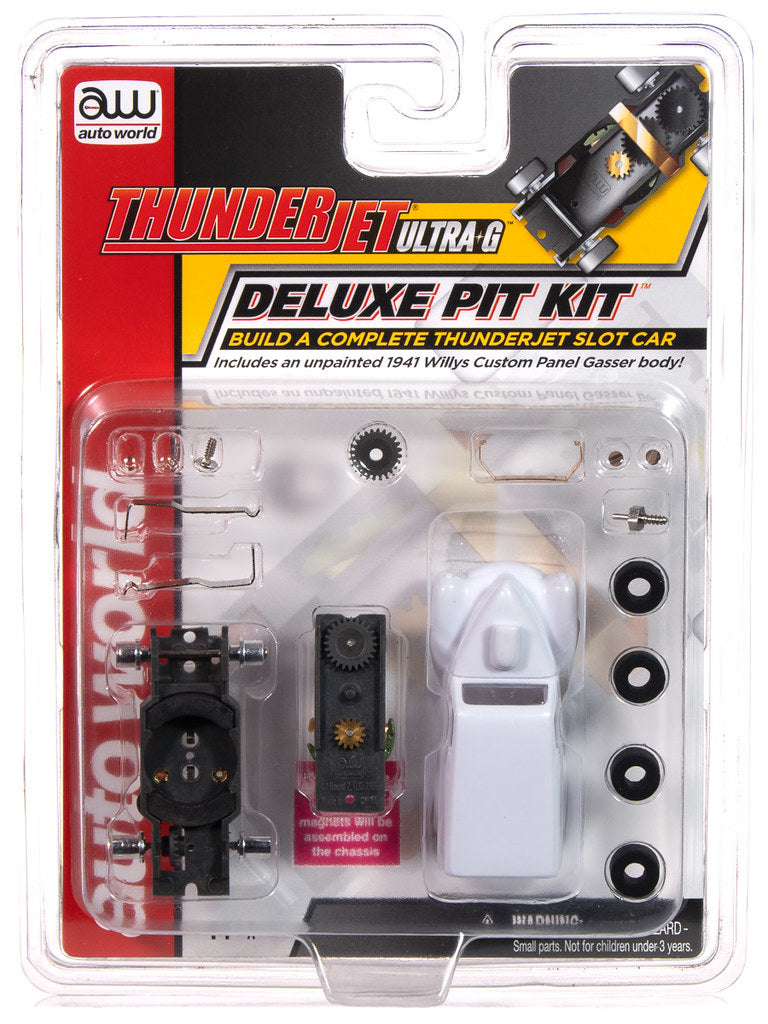 Auto World Parts Thunderjet TRX130 Deluxe Pit Kit 1941 Willys Gasser Body HO Scale Slot Car