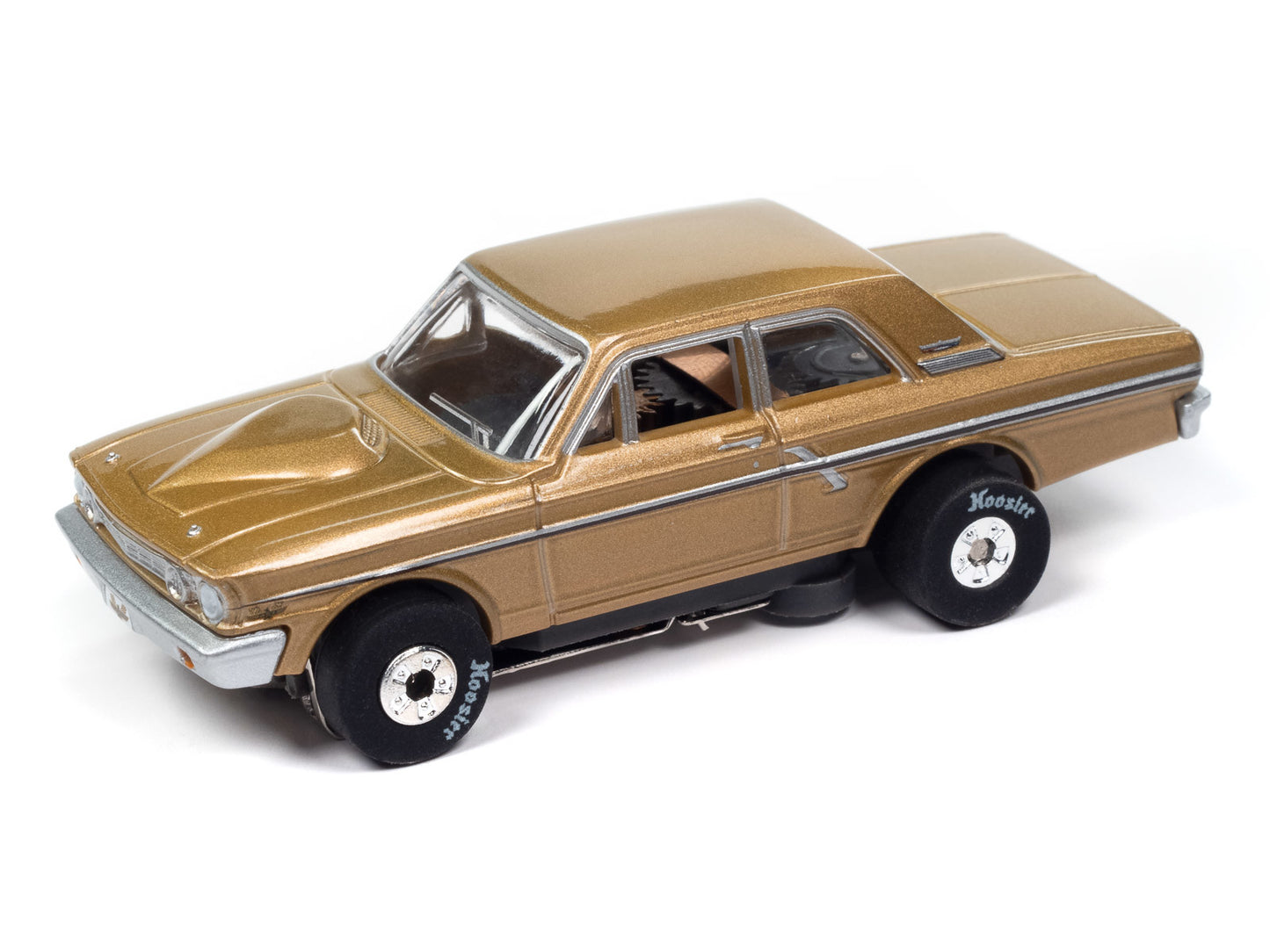 Auto World Thunderjet SC408-2B 1964 Ford Thunderbolt Prairie Bronze HO Scale Slot Car