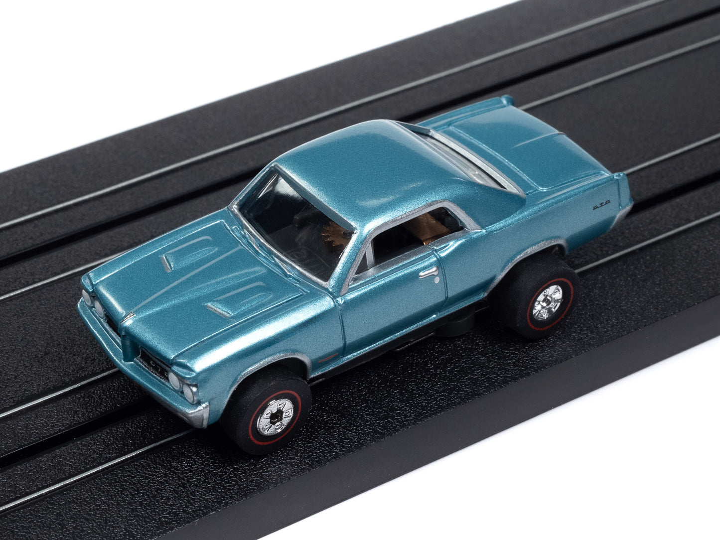 Auto World Thunderjet SC406 -1B 1964 Pontiac GTO Aquamarine Poly HO Scale Slot Car