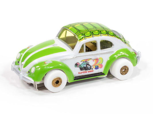 Auto World Thunderjet SC418 1966 Volkswagen Beetle Turtle Wax (***iWheels***)) HO Scale Slot Car