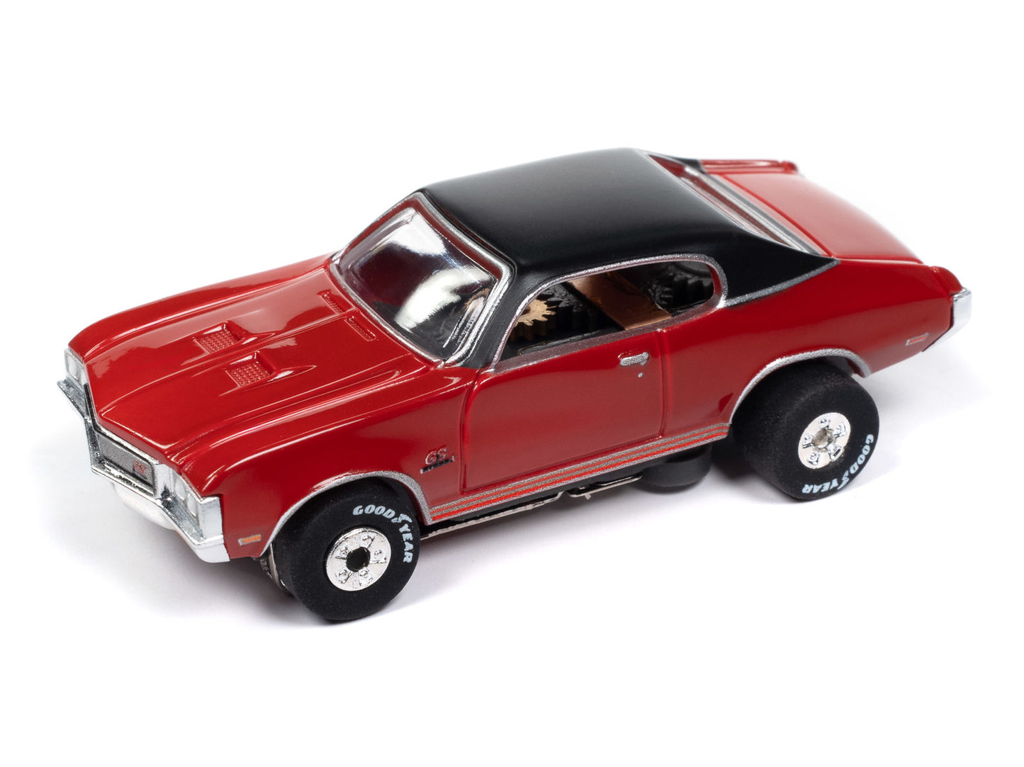 Auto World Thunderjet SC406 -3B 1970 Buick GS Fire Red HO Scale Slot Car