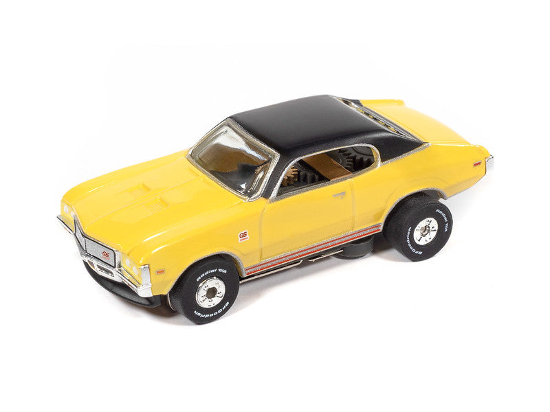 Auto World Thunderjet SC434-4A 1972 Buick GS Yellow HO Scale Slot Car