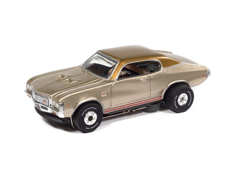 Auto World Thunderjet SC434-4B 1972 Buick GS Tan Metallic HO Scale Slot Car