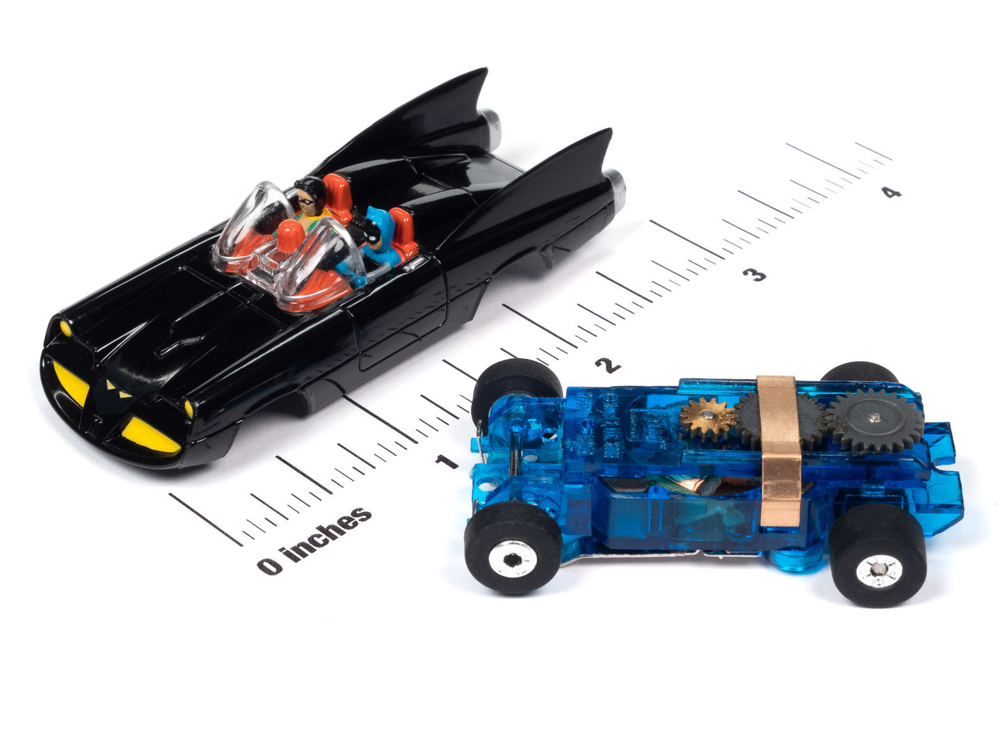 Auto World Thunderjet SC395-1 Comic Book 1968 Batmobile (Black) HO Scale Slot Car