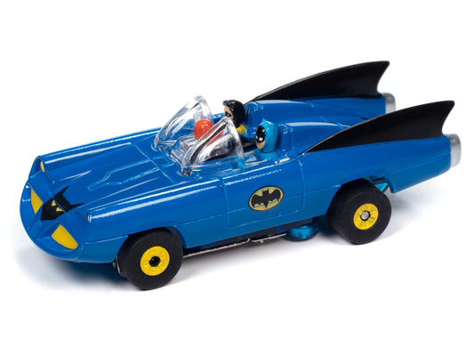 Auto World Thunderjet SC395-2 Comic Book 1968 Batmobile (Blue) HO Scale Slot Car