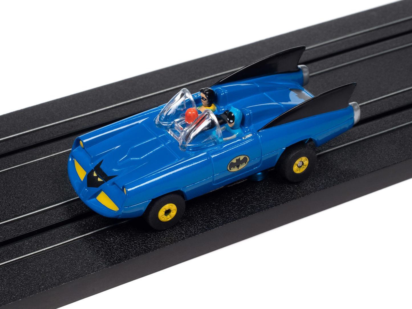 Auto World Thunderjet SC395-2 Comic Book 1968 Batmobile (Blue) HO Scale Slot Car