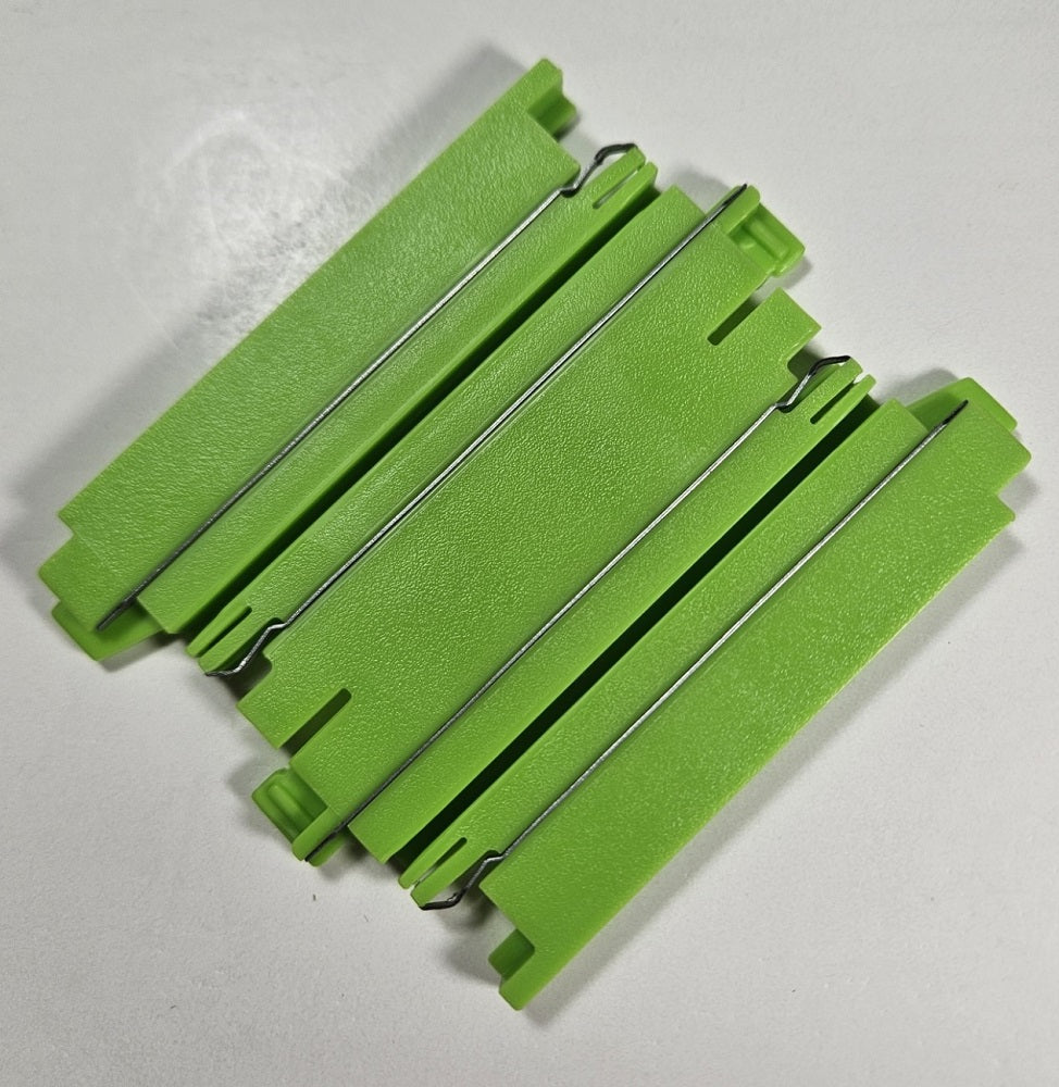 Auto World Track (Bulk Item) 3" Straight Track (Green) (1 piece)