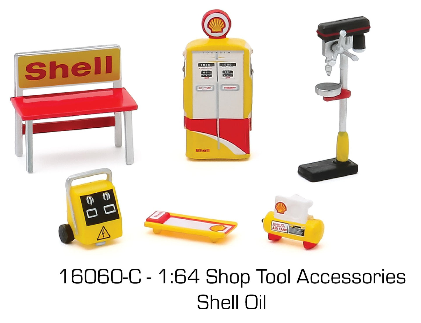 Greenlight 16215-B Shop Tool Accessories Shell Oil 1:64 Scale