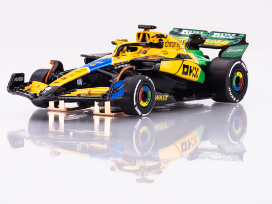 AFX Mega G+ 22120 McLaren F1 MCL38 #4 Senna Monaco 2024 HO Scale Slot Car