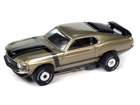 Auto World Thunderjet SC394-2A 2023 R3 TASCA FORD 1970 MUSTANG BOSS 302 (GREEN) HO Scale Slot Car