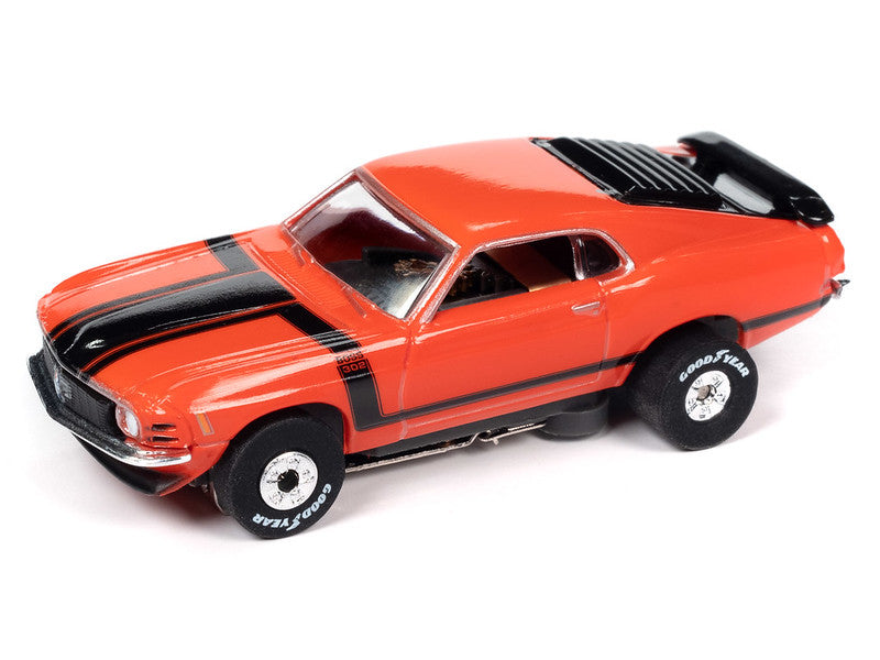 Auto World Thunderjet SC394-2B 2023 R3 TASCA FORD 1970 MUSTANG BOSS 302 (RED) HO Scale Slot Car