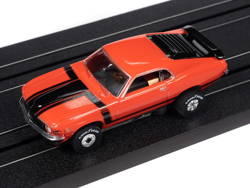 Auto World Thunderjet SC394-2B 2023 R3 TASCA FORD 1970 MUSTANG BOSS 302 (RED) HO Scale Slot Car