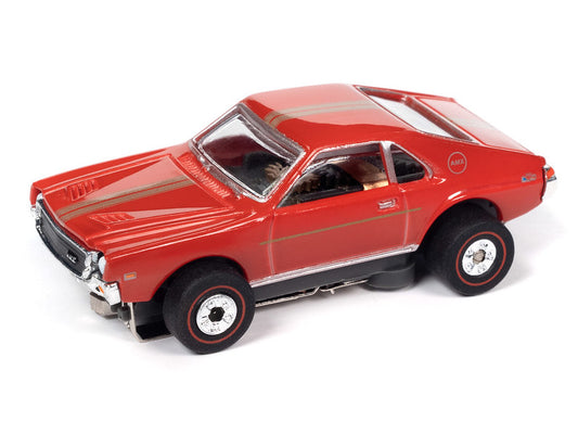 Auto World Thunderjet SC394-3A 2023 R3 COLLIER MOTORS - 1969 AMC AMX (RED) HO Scale Slot Car