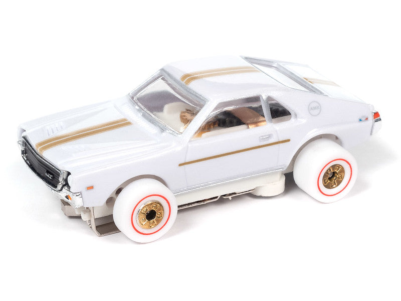 Auto World Thunderjet SC394-3A 2023 R3 COLLIER MOTORS - 1969 AMC AMX (iWheels) HO Scale Slot Car