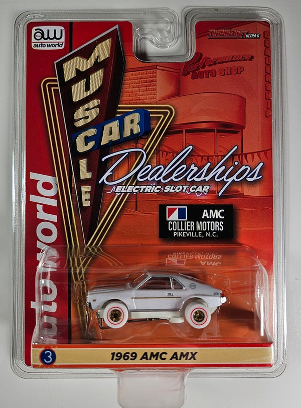 Auto World Thunderjet SC394 COLLIER MOTORS - 1969 AMC AMX (iWheels) HO ...