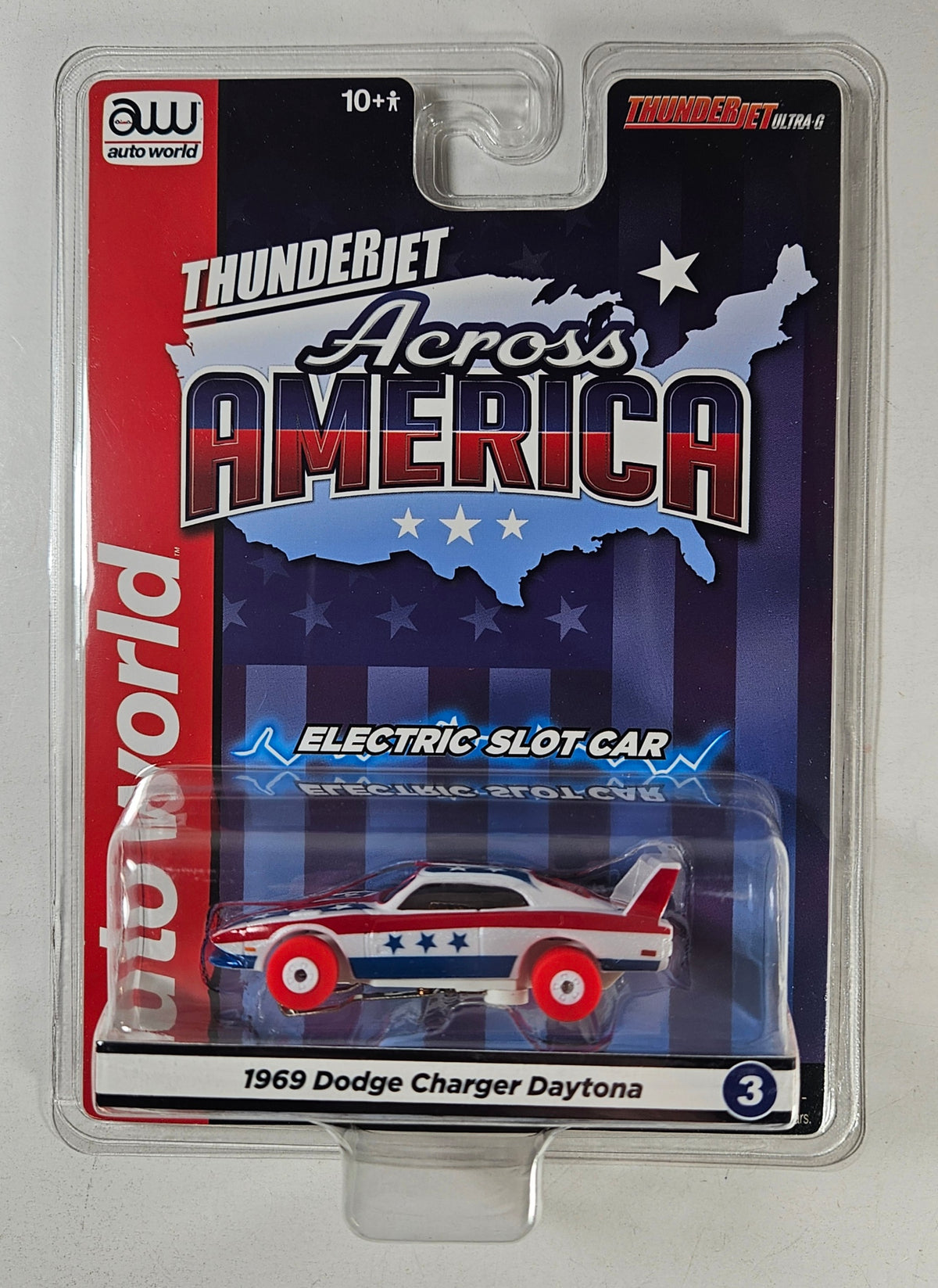 Auto World Thunderjet SC430-3 1969 Dodge Charger Daytona (***iWheels***) HO Scale Slot Car
