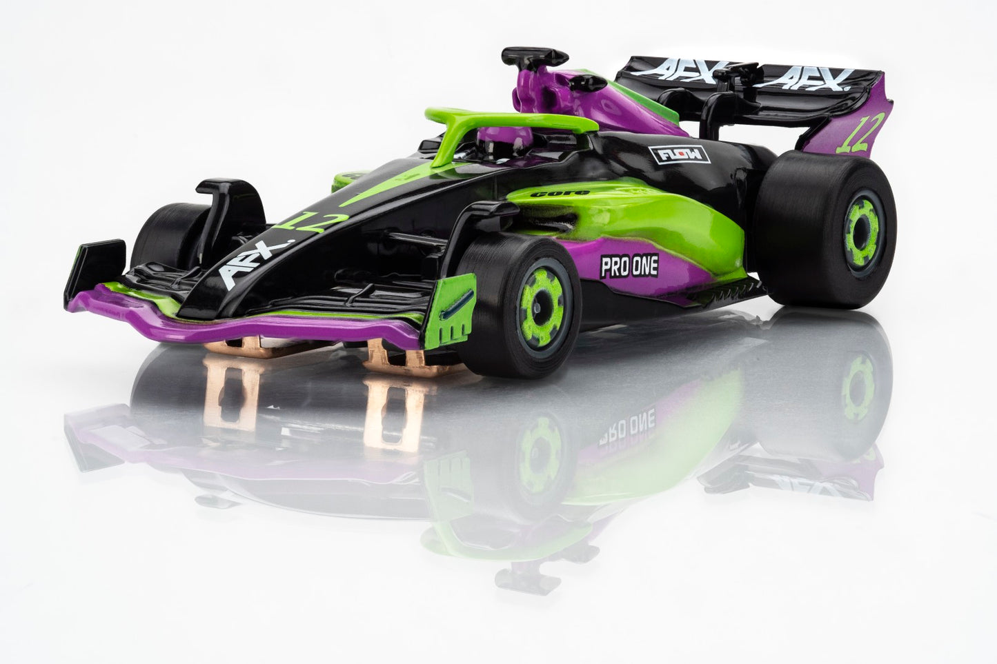AFX Mega G+ Formula 1 #12 HO Scale Slot Car / Set Only Car