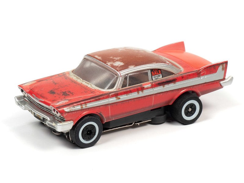 Auto World Thunderjet SC358 R31 1958 Plymouth Fury Christine (For Sale/Dirty) HO Scale Slot Car