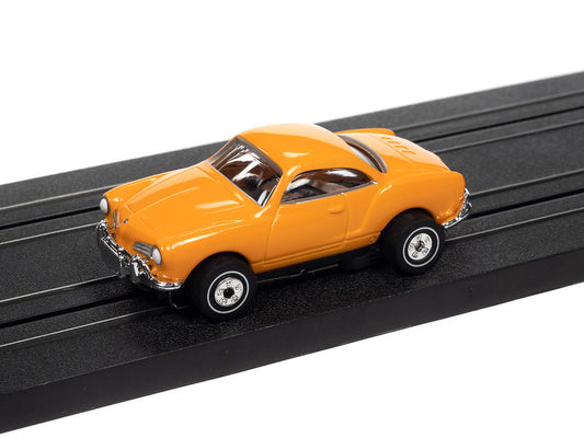 Auto World Thunderjet SC367 -2 R34 1963 KARMANN GHIA (ORANGE) HO Scale Slot Car