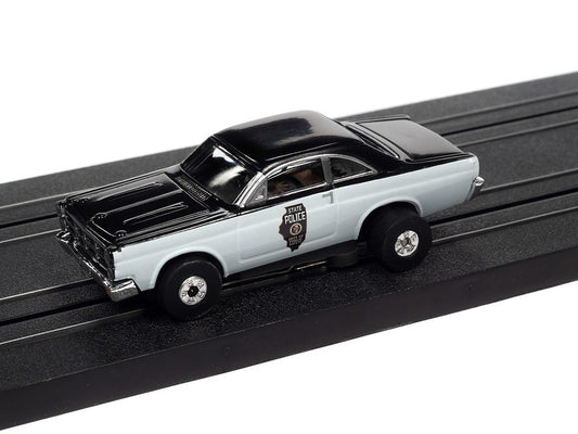 Auto World Thunderjet SC367 -4 R34 1967 FORD FAIRLANE ILLINOIS STATE POLICE HO Scale Slot Car