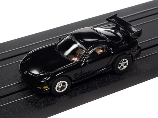 Auto World Xtraction SC368 R34 1995 MAZDA RX7 (BLACK) HO Scale Slot Car