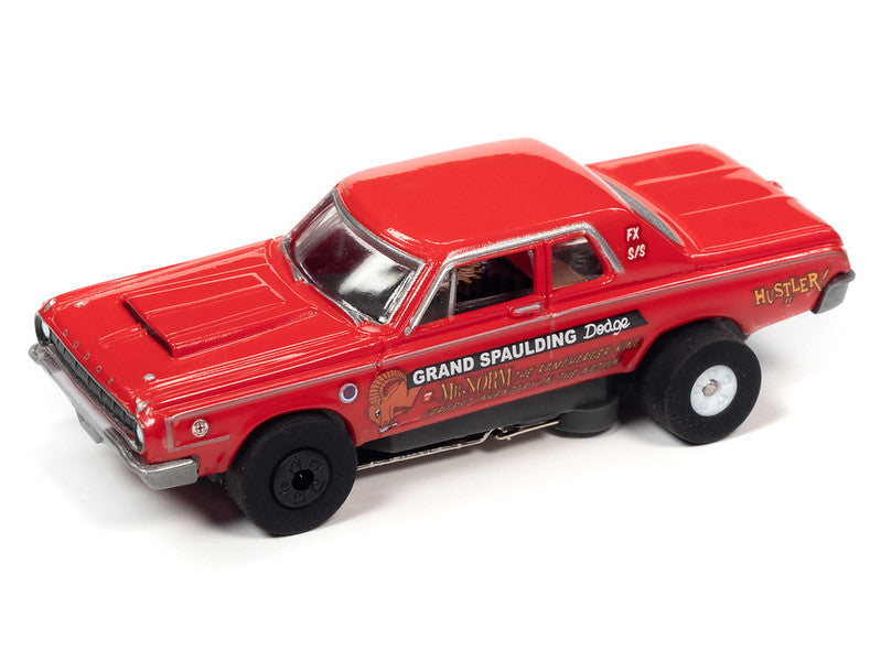 Auto World Thunderjet SC379 -3A 2022 R2 CARS N COFFEE 1964 DODGE 330 (RED) HO SCALE SLOT CAR