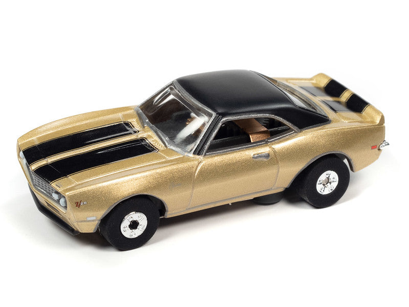 Auto World Thunderjet SC379 -5B 2022 R2 CARS N COFFEE 1968 CHEVROLET CAMARO Z28 (GOLD) HO SCALE SLOT CAR