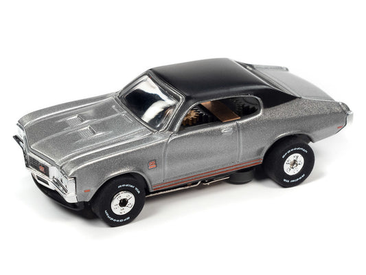 Auto World Thunderjet SC379 -1A 2022 R2 CARS N COFFEE 1972 BUICK GS (SILVER) HO SCALE SLOT CAR